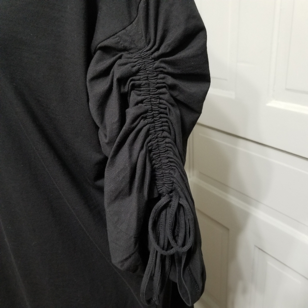 Eloquii Cinched Sleeve Easy Tee Dress - Picture 6 of 8